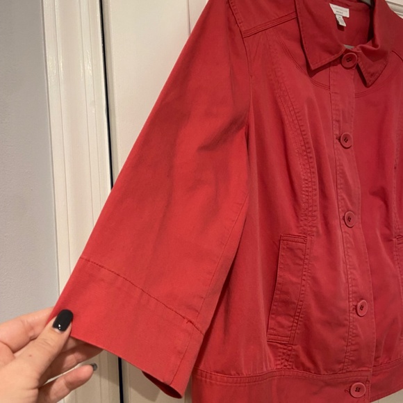 Charter Club 2X Pink Coral Button-Up Jacket – Excellent Condition - Picture 3 of 9